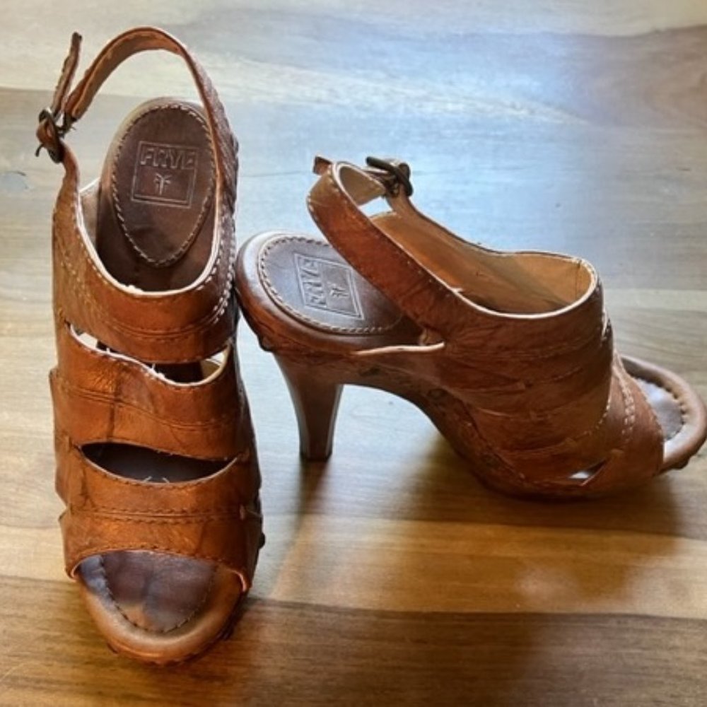 Frye High Heel Leather Pumps